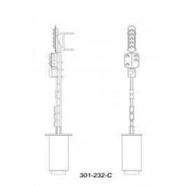 Hauptsignal 5L (gn-rt-gn-ge-g