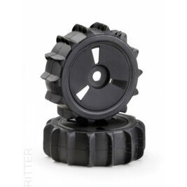 Räderset Buggy Disc  Sandpaddle  schwarz 1:8 (2)