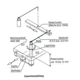 Weichenübertragung 5 Stück/ Packung