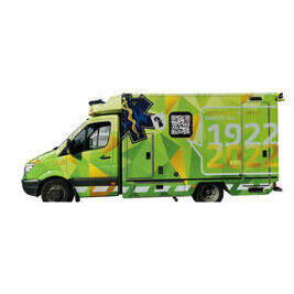 Mercedes-Benz Sprinter 13 RTW Fahrtec ""Ambulance Stadt Basel/100  Joor"" 1:87