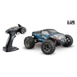 1:16 Elektro Modellauto High Speed Monster Truck SPIRIT schwarz/blau 4WD RTR