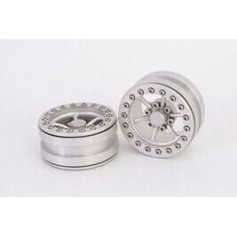 Beadlock Wheels PT-Power Silver/Silver 1.9 (2pcs)