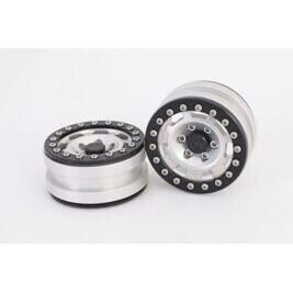 Beadlock Wheels PT-Vintage Silver/Black 1.9 (2 pcs)