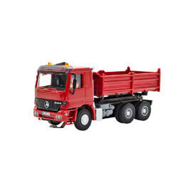 H0 MB ACTROS 3-achs Muldenkippermit Rundumleuchten, rot, Basis, Funktionsmodell