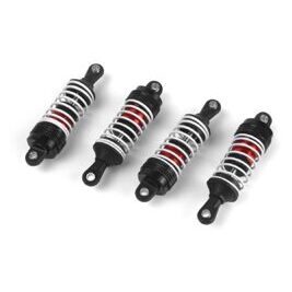 Aluminum Oil-Filled Shock Absorber Set (Red/4pcs)