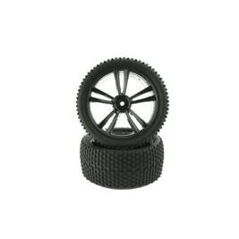 White Buggy Front Tires and Rims (31211W+31307) 2P