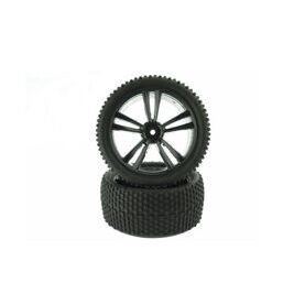 White Buggy Rear Tires and Rims (31212W+31308) 2P