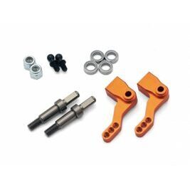 Formula Ten - ALUMINUM STEERING KNUCKLE SET (FOAM TIRE/ORANGE)