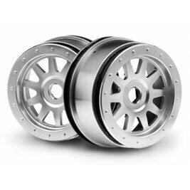 Super 5SC - TR-10 GLUE-LOCK WHEEL MATTE CHROME (120x60mm/2pcs)