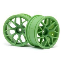 RTR WHEEL 26MM GREEN (6MM OFFSET/2PCS)