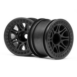 SPLIT 8 TRUCK WHEEL (BLACK/2PCS)