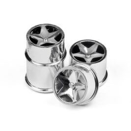 Q32 - Super Star Wheel Set (Chrome/4pcs)