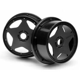 BAJA 5B - SUPER STAR WHEEL BLACK (120X60MM/2PCS)