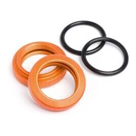 SHOCK ADJUSTER NUT 20mm (ORANGE/2pcs)