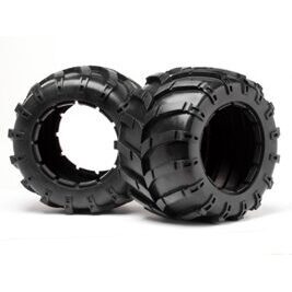 Tyres w/Inserts 2 Pcs (Blackout MT)