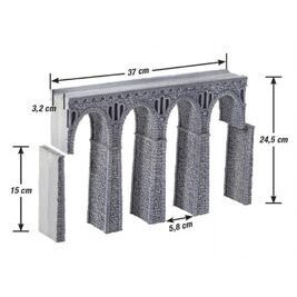 Bruchstein-Viadukt für Schmalspurbahnen