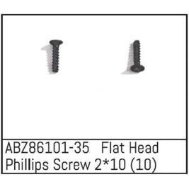 Flat Head Phillips Screw 2*10 - Mini AMT (10)