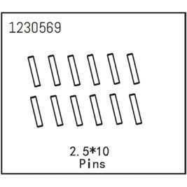 Pins 2.5*12 (12)