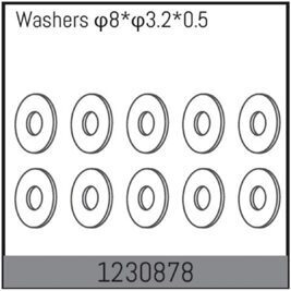 8*3.2*0.5 Unterlegscheibe (10)