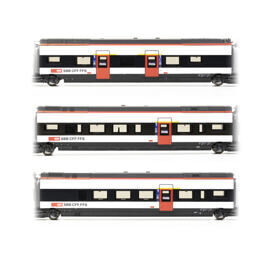 SBB Wagen Set 2 (H J K)) zu RABe 501 011 Thurgau  Ep. VI  ACS