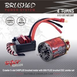 Combo Crawler Rocket Plus 1:10 540 brushed Motor 13T mit ESC 80A