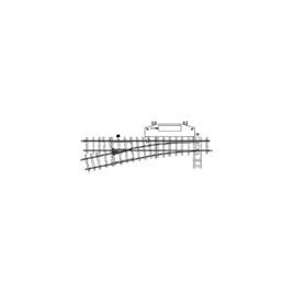 H0e 12° elektr. Weiche links, 147 mm, R 515