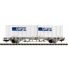 CH-AAE Containertragwagen 2x 20 Container Cargo Domino SBB V