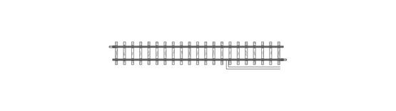 H0m Anschlußgleis, 162,3 mm