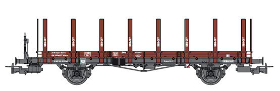 SBB Rungenwagen Kbkm braun