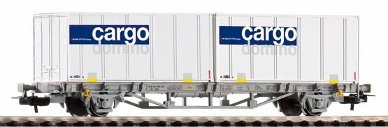 CH-AAE Containertragwagen 2x 20 Container Cargo Domino SBB V