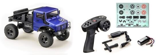 1:18 EVO Crawler Trail Hunter V2 2-gear blue RTR