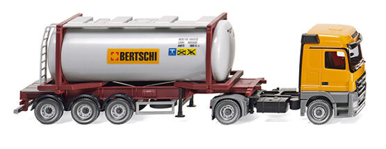 Tankcontainersattelzug Swap MB Actros Bertschi - CH