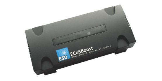 ECoSBoost ext. Booster, 7A, MM/DCC/SX/M4, Set mit Netzteil 120-240V, EURO + US, Handbuch Deutsch / Englisch