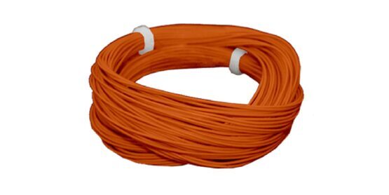 Hochflexibles Kabel, Durchmesser 0.5mm, AWG36, 2A, 10m Wickel, Farbe orange