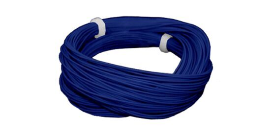 Hochflexibles Kabel, Durchmesser 0.5mm, AWG36, 2A, 10m Wickel, Farbe blau