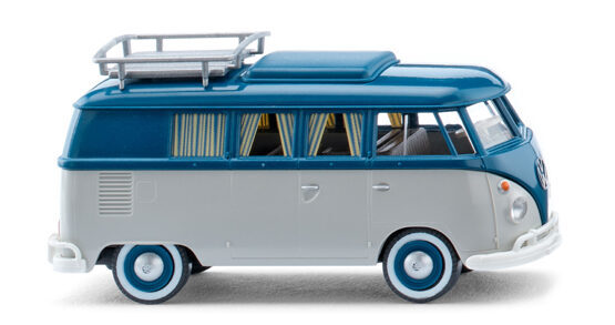 VW T1 Campingbus - achatgrau/grünblau