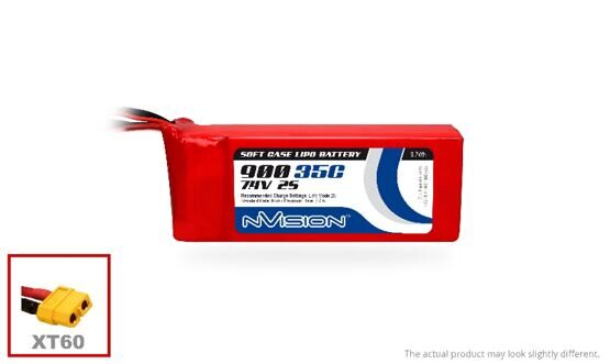 LiPo 900mAh 2S 7.4V 35C (XT60 plug)