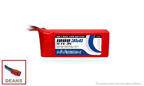 LiPo 1000mAh 3S 11.1V 35C (Deans plug)