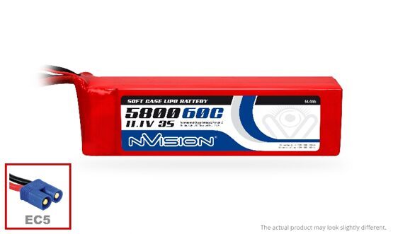 LiPo 5800mAh 3S 11.1V 60C (EC5 plug)