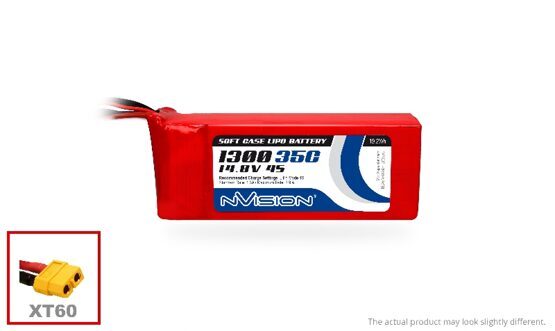 LiPo 1300mAh 4S 14.8V 35C (XT60 plug)