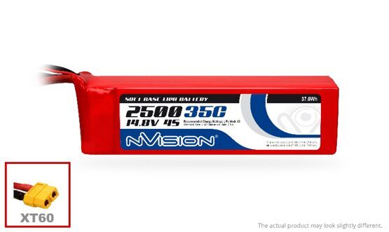 LiPo 2500mAh 4S 14.8V 35C (XT60 plug)