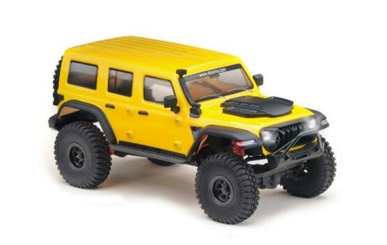 1:18 Micro Crawler Jeep Yellow RTR