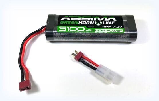 Stick Pack NiMH 7.2V 5100 Greenhorn V2 (T-Plug + Tamiya Adaptor)