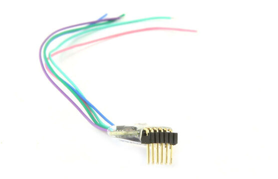 LokPilot 5 micro DCC/MM/SX, 6-pin Direkt gewinkelt, Retail, Spurweite N, TT