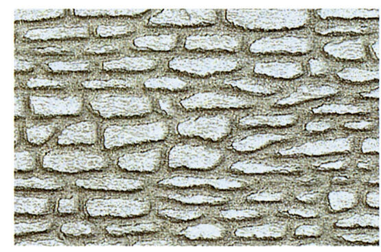 Bruchsteinmauer 0/1/H0,50x25 cm, 2 Stück