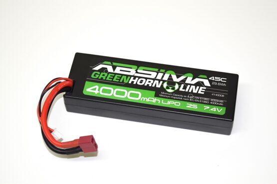 Stick Pack LiPo 7.4V-50C 4000 Hardcase Greenhorn V2 (T-Plug)