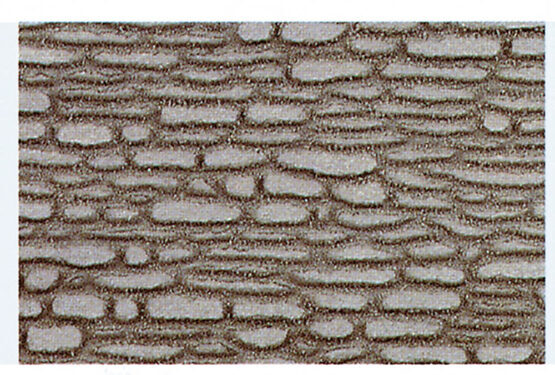 rustikale Bruchsteinmauer H0/TT, 28x14 cm, 2 Stück