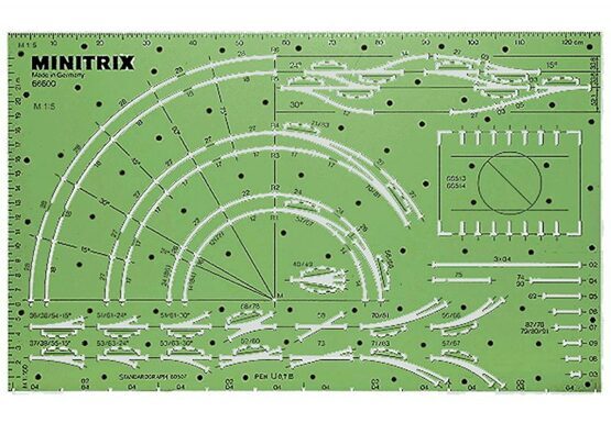 Minitrix-Gleisplan-Schablone