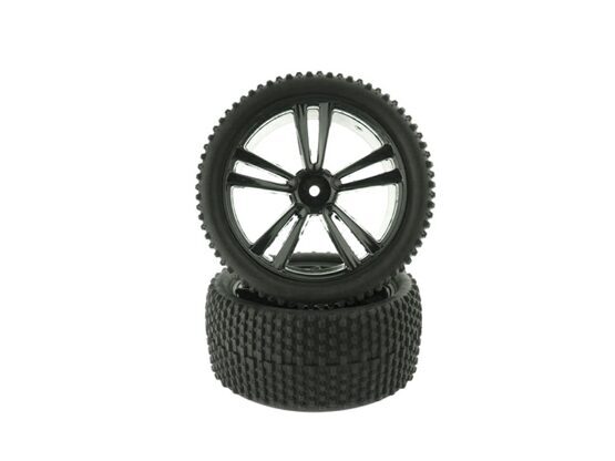 White Buggy Front Tires and Rims (31211W+31307) 2P