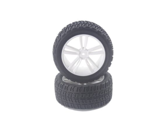 White Rear Tires and Rims for  SC,DB,HM,XR(31212W+31405) 2P